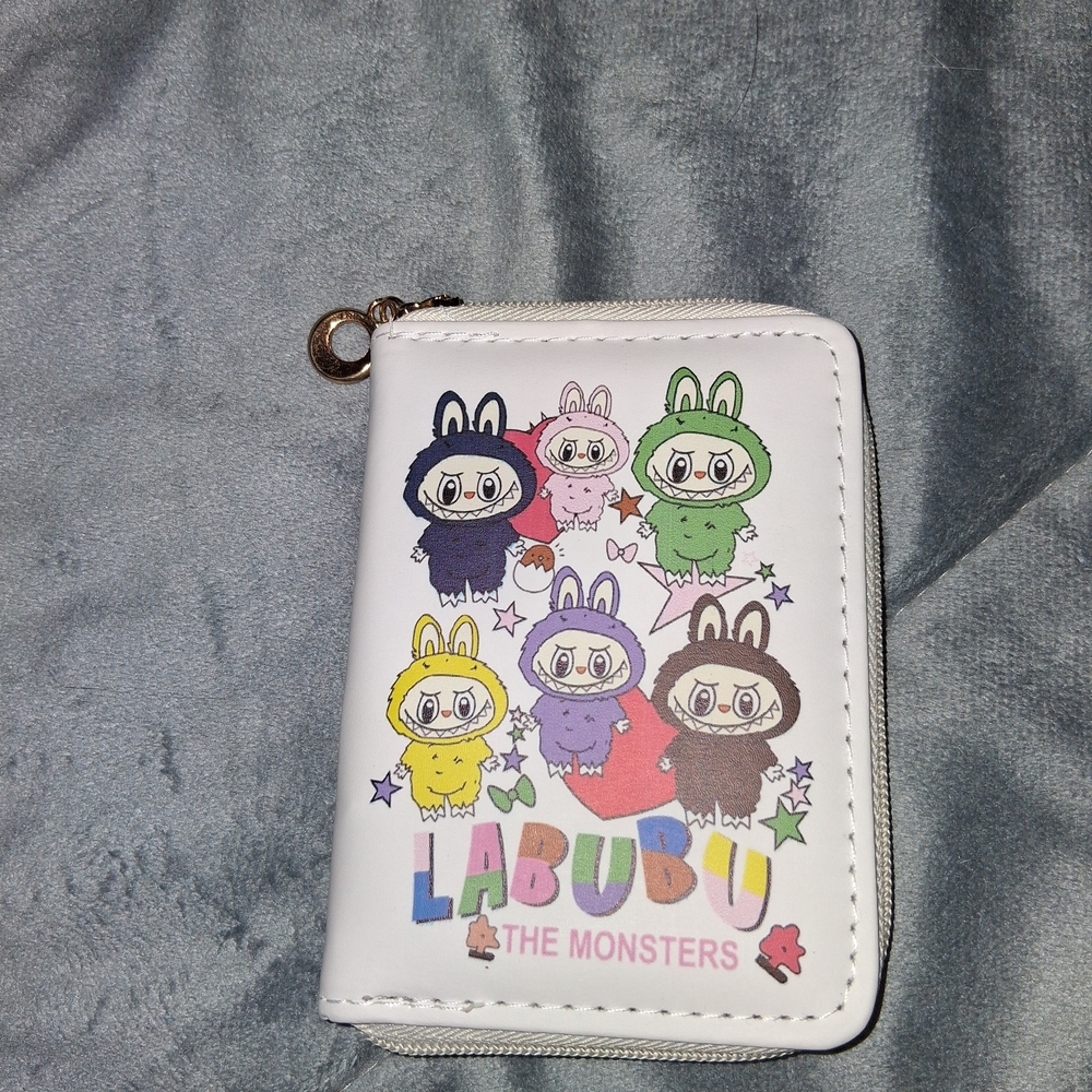 White and Multi Color Wallet